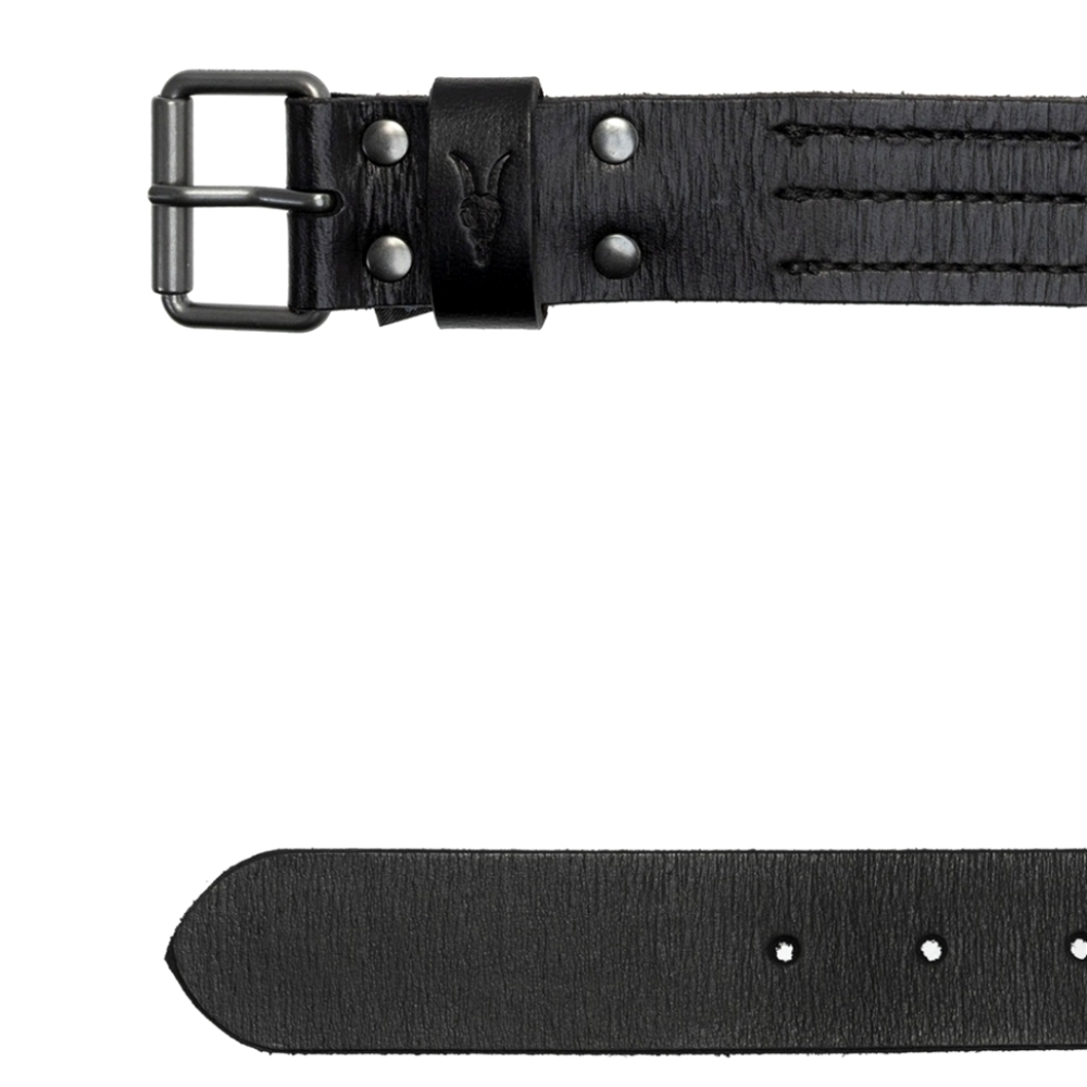 Allsaints Laxford Buffalo Leather Belt 38"